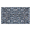 2' x 4' Shades of Blue Hexagons Washable Floor Mat