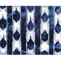 2' x 3' Shades of Blue Abstract Stripes Washable Floor Mat