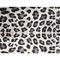 2' x 3' Black and Gray Cheetah Washable Floor Mat