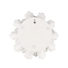 Cream Exaggerated 9" Ceramic Flower Wall Art