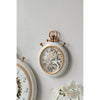 White and Gold Pocket Styled Vintage Wall Clock