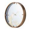 Modern Minimal 16" Gold and Mirror Round Wall Clock