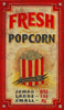 Vintage Fresh Popcorn Advertisement Wall Décor