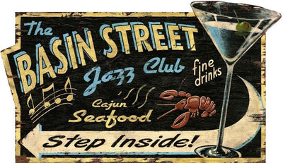 Vintage Cajun Jazz Club Wall Décor