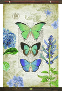 Three Vibrant Butterflies Tapestry Wall Décor