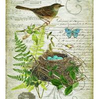 Vintage Song Bird Tapestry Wall Décor