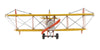 c1918 Yellow Curtiss Biplane Model Sculpture