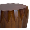 Mango Round Modern Scallop Solid Wood Coffee Table