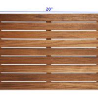 20" Grand Resort Teak Shower Bath Mat