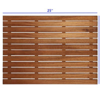 25" Grand Resort Teak Shower Bath Mat