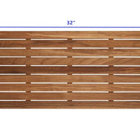 32" Grand Resort Teak Shower Bath Mat