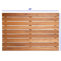 20" Premium Teak Shower Bath Mat