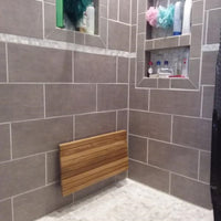 24" Premium Wall Mount Teak Shower Bench