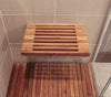 18" Grand Resort Wall Mount Slat Teak Shower Bench