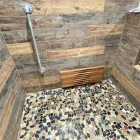 30" Grand Resort Wall Mount Slat Teak Shower Bench