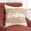 Christmas Beige and Natural Decorative Throw Pillow
