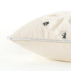 Ivory Glam Snowlfake Trio Lumbar Decorative Throw Pillow