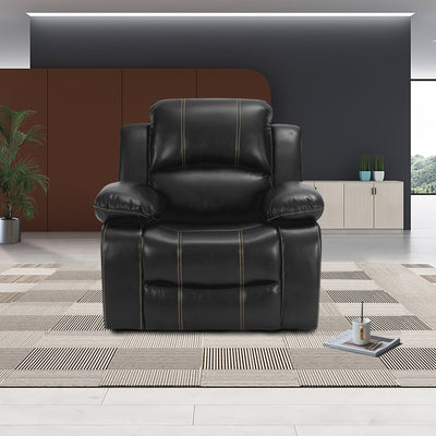 1-SEATER MANUAL MOTION RECLINER BLACK