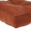 Corduroy Styled Burnt Orange Tufted Floor Pillow