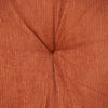 Corduroy Styled Burnt Orange Tufted Floor Pillow
