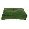 Corduroy Styled Olive Green Tufted Floor Pillow