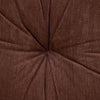 Corduroy Styled Dark Brown Tufted Floor Pillow