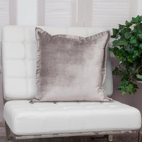 Premier 20" Soft Touch Taupe Solid Color Accent Pillow