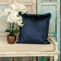 Premier 20" Soft Touch Navy Blue Solid Color Accent Pillow