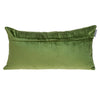 Tufted Diamonds Olive Velvet Lumbar Accent Pillow