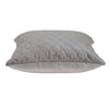 Taupe Tufted Velvet Quilted Throw Pillow