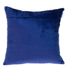 Blue Tufted Velvet Quilted Throw Pillow