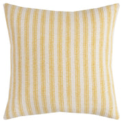Yellow Natural Ticking Stripe Throw Pillow