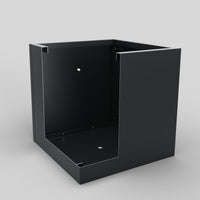 Mod Black Designer Metal Cube Planter Box