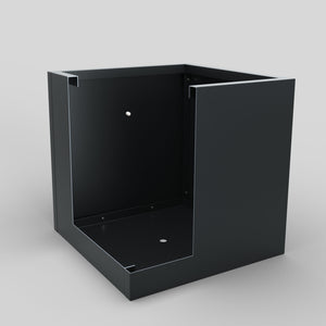 Mod Black Designer Metal Cube Planter Box