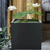 Mod Black Designer Metal Cube Planter Box