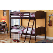 Brown Twin Over Twin Classic Bunk Bed
