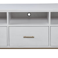 Glam White and Gold TV Console