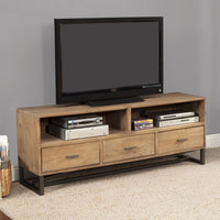 Rustic Distressed Natural TV Console