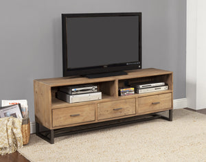 Rustic Distressed Natural TV Console
