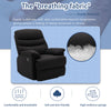 Primo Black Suede Massaging Recliner Chair