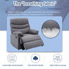 Primo Grey Suede Massaging Recliner Chair