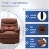 Primo Brown Suede Massaging Recliner Chair