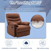 Primo Brown Suede Massaging Recliner Chair