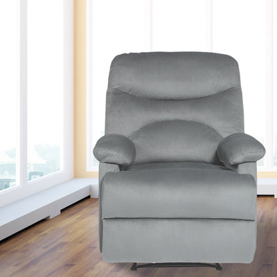 Luxurious Grey Recliner Chair with Heating and Massage