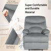 Luxurious Grey Recliner Chair with Heating and Massage