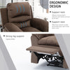 Premium Brown Recliner Chair with USB Port and Massage