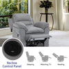 Premium Grey Recliner Chair with USB Charge and Massage