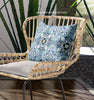 Sapphire White Cloverleaf Indoor Outdoor Throw Pillow