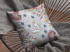 Gray Bird Decorative Suede Throw Pillow
