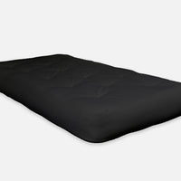 6" Black Double CertiPUR Foam Full Futon Mattress